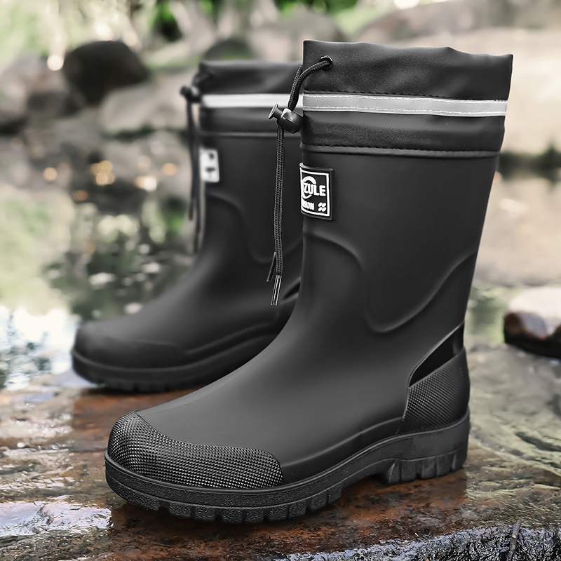 Sepatu Bot Hujan Pria Setinggi - Fishing Boots ulasan dan harga