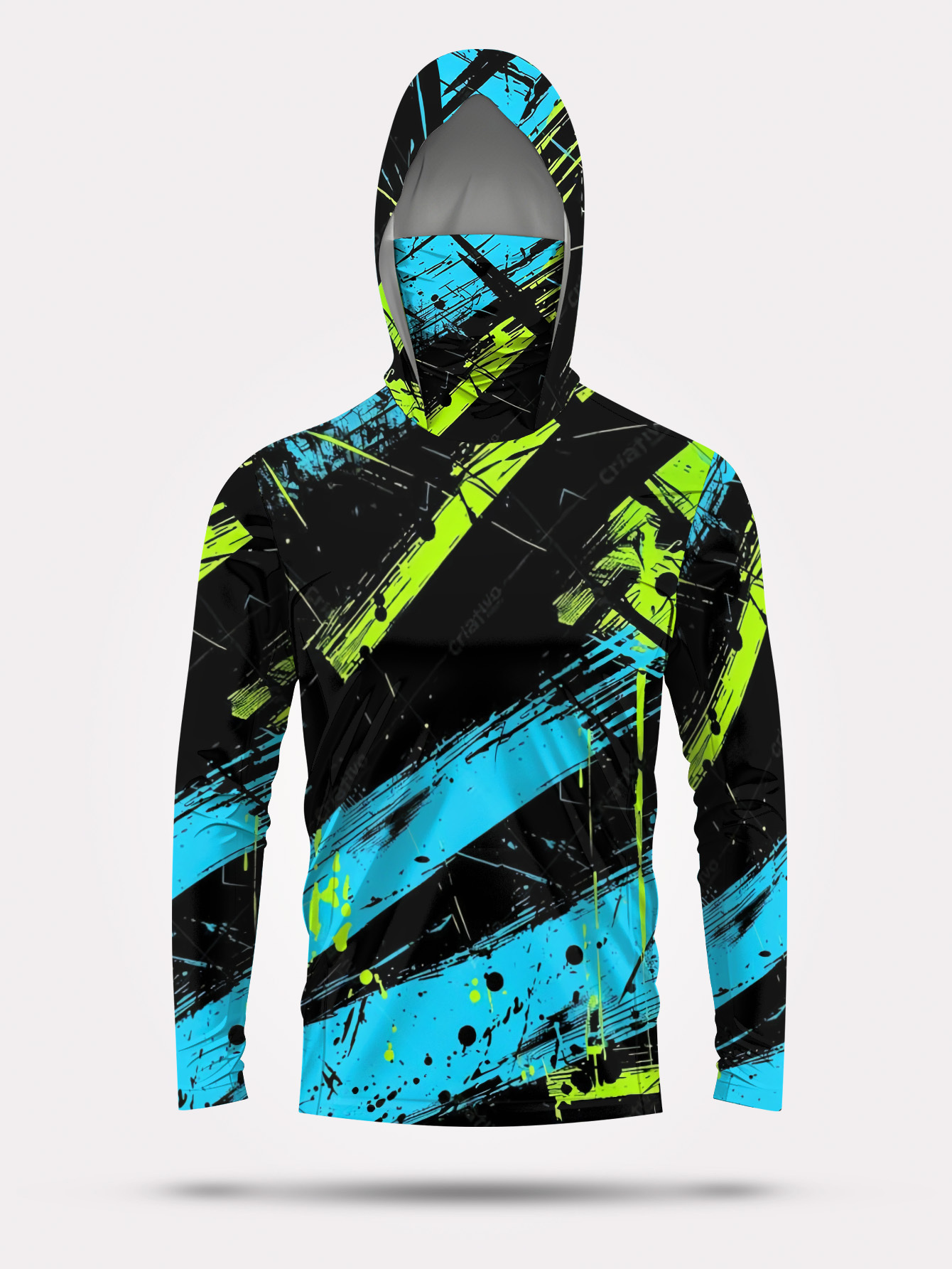 Hoodie Pancing Pria Lengan Pan - Fishing Shirt Uv Protection ulasan dan harga