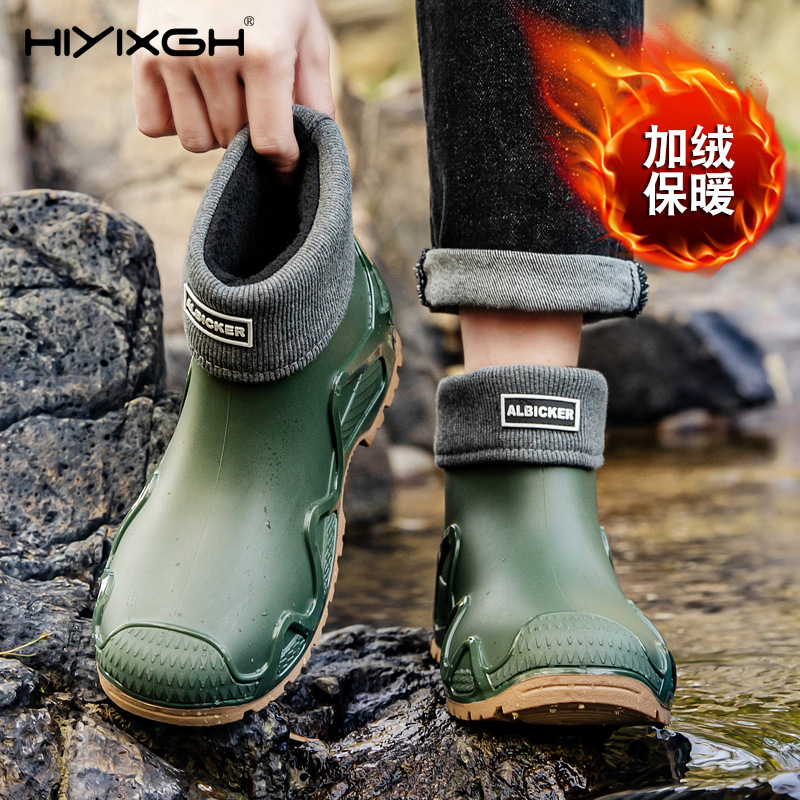 Sepatu Bot Hujan Pria Tebal, S - Fishing Boots ulasan dan harga